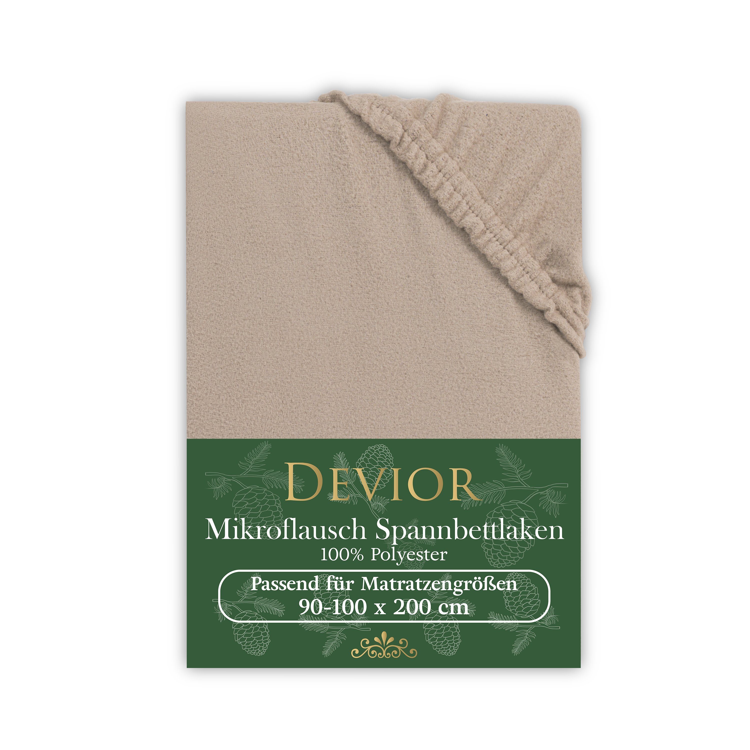 Devior Spannbettlaken Spannbetttuch Bettlaken Winter Flausch günstig online kaufen