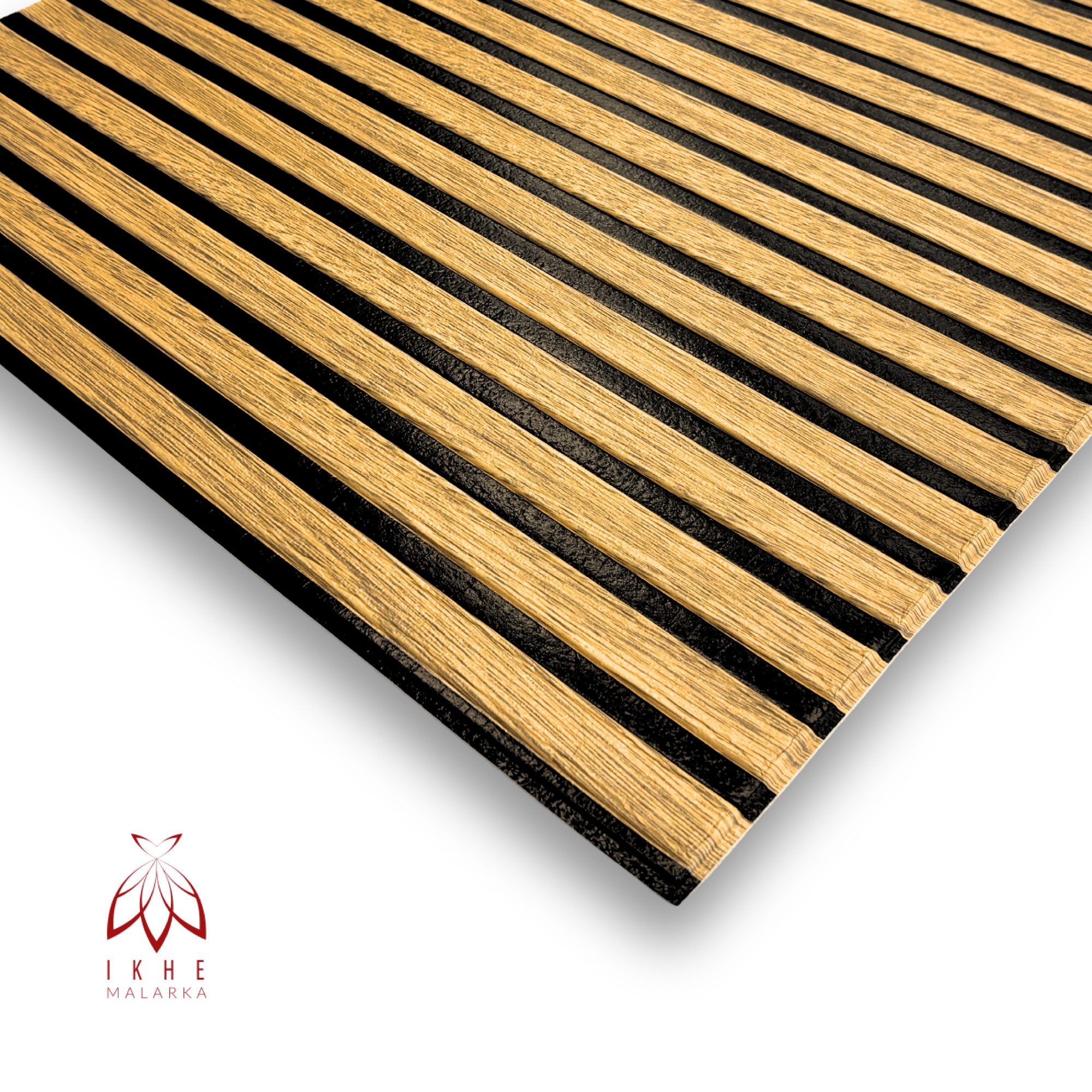 IKHEMalarka Wandpaneel Qualitätsgünstige Selbstklebende Lamellen Optik aus PE-Schaum, BxL: 66,5x67 cm, 0,44 qm, 66,5x66,5cm 5mm Stärke - Leicht & Flexibel – Bild 4 von 5