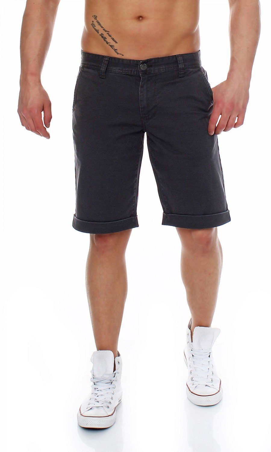 Jeansshorts Big Seven Mason Chino Shorts Herren Bermuda Hose