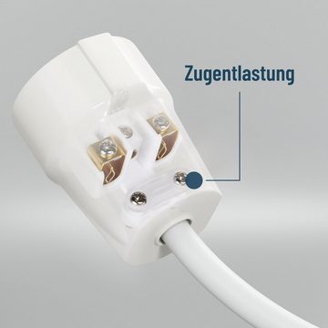 greate. Steckdose Schutzkontakt Kupplung mit Zugentlastung - PVC Schutzkontaktkupplung, 1-St.