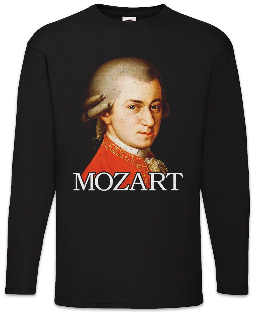 Urban Backwoods Langarmshirt Mozart Portrait Langarm T-Shirt Wolfgang Amade günstig online kaufen