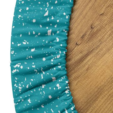 Abakuhaus Tischdecke Rundum-elastische Stofftischdecke, Weihnachten Schneeflockenartige Pinsel Kunst