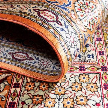 Orientteppich Perser - Ghom - 150 x 97 cm - mehrfarbig, morgenland, rechteckig, Höhe: 10 mm, Wohnzimmer, Handgeknüpft, Einzelstück mit Zertifikat