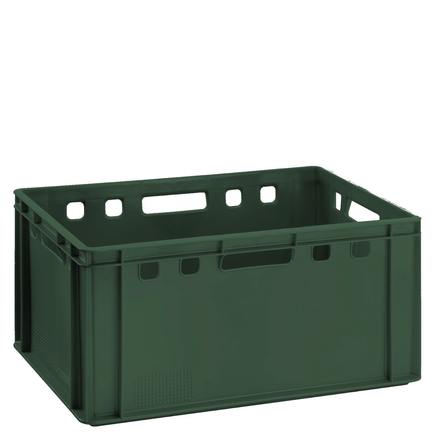 BURI Transportbehälter Fleischkiste E3 grün Lagerkiste Eurobox lebensmittelecht stapelbar, (1-St)