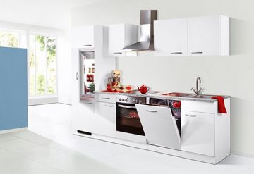 wiho Küchen Küchenzeile Kiel, mit E-Geräten, inkl. Geschirrspüler, Breite 280 cm