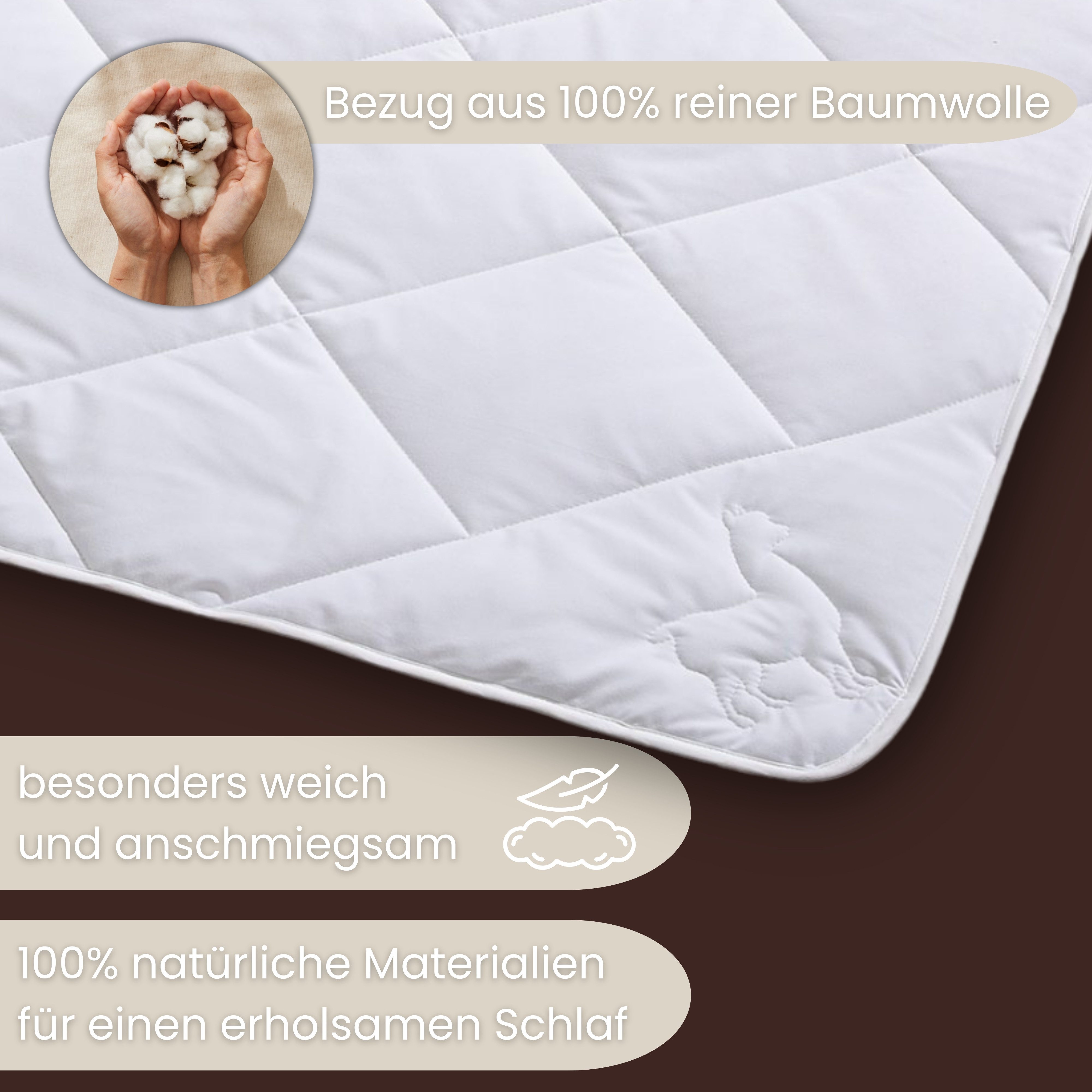 Älgdröm Naturhaarkissen Lofna, Kissen 40x80 & 80x80 cm, Bezug: 100% Baumwol günstig online kaufen