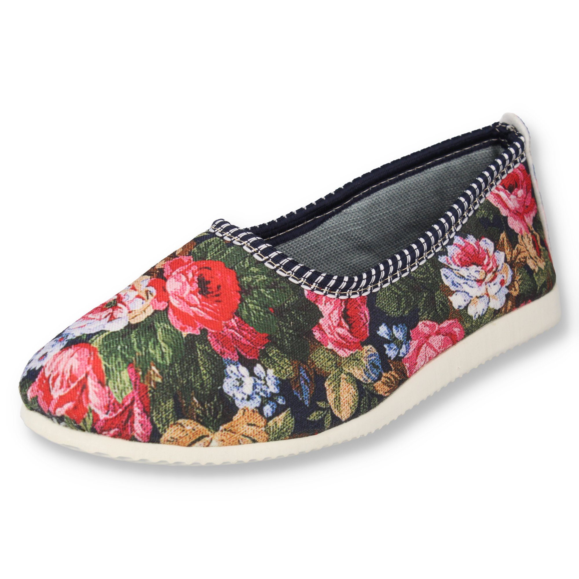filsko Amersfoort geblümter Hausschuh Damen Ballerina Blumenmuster günstig online kaufen