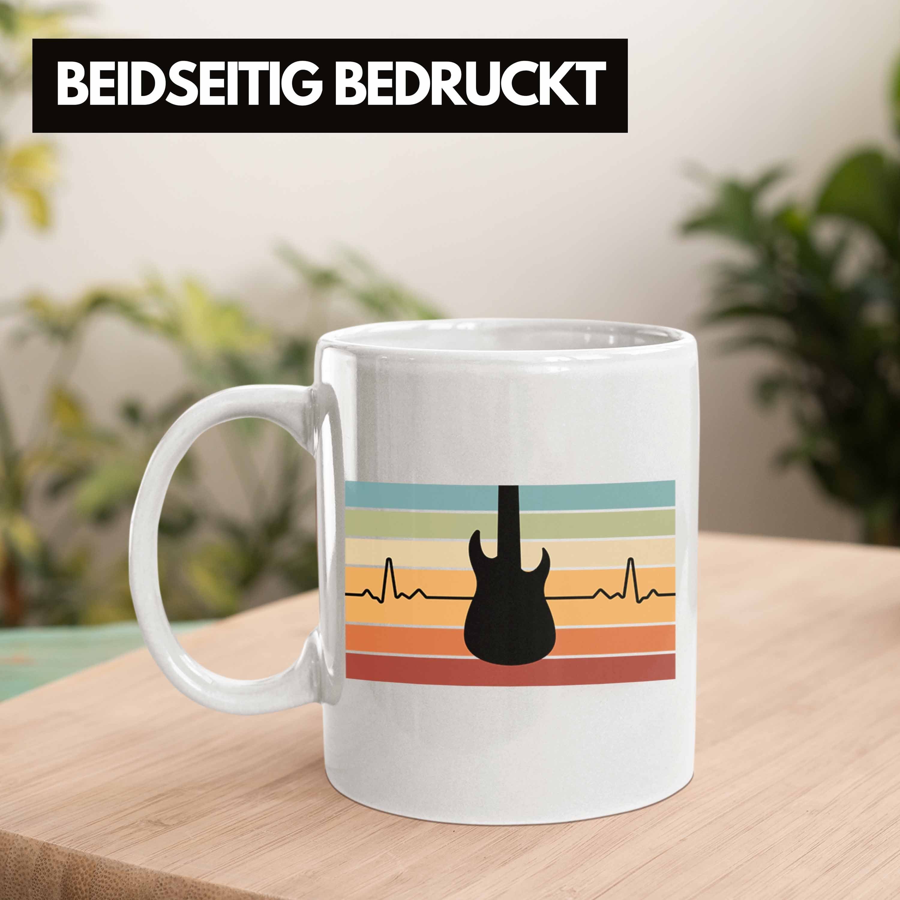 Gitarre Gitarrenspieler Trendation Tasse Tasse Frauen Geschenkidee Geschenke Männer Weiss Trendation Geschenk - Gitarristen Gitarrist