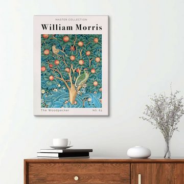 Posterlounge Leinwandbild William Morris, The Woodpecker No. 63, Schlafzimmer Orientalisches Flair Malerei