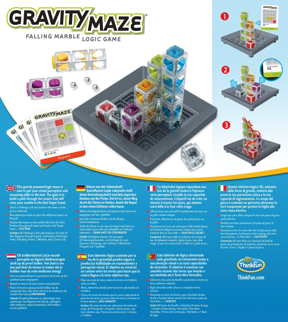 Thinkfun® Spiel Gravity Maze, Denkspiel