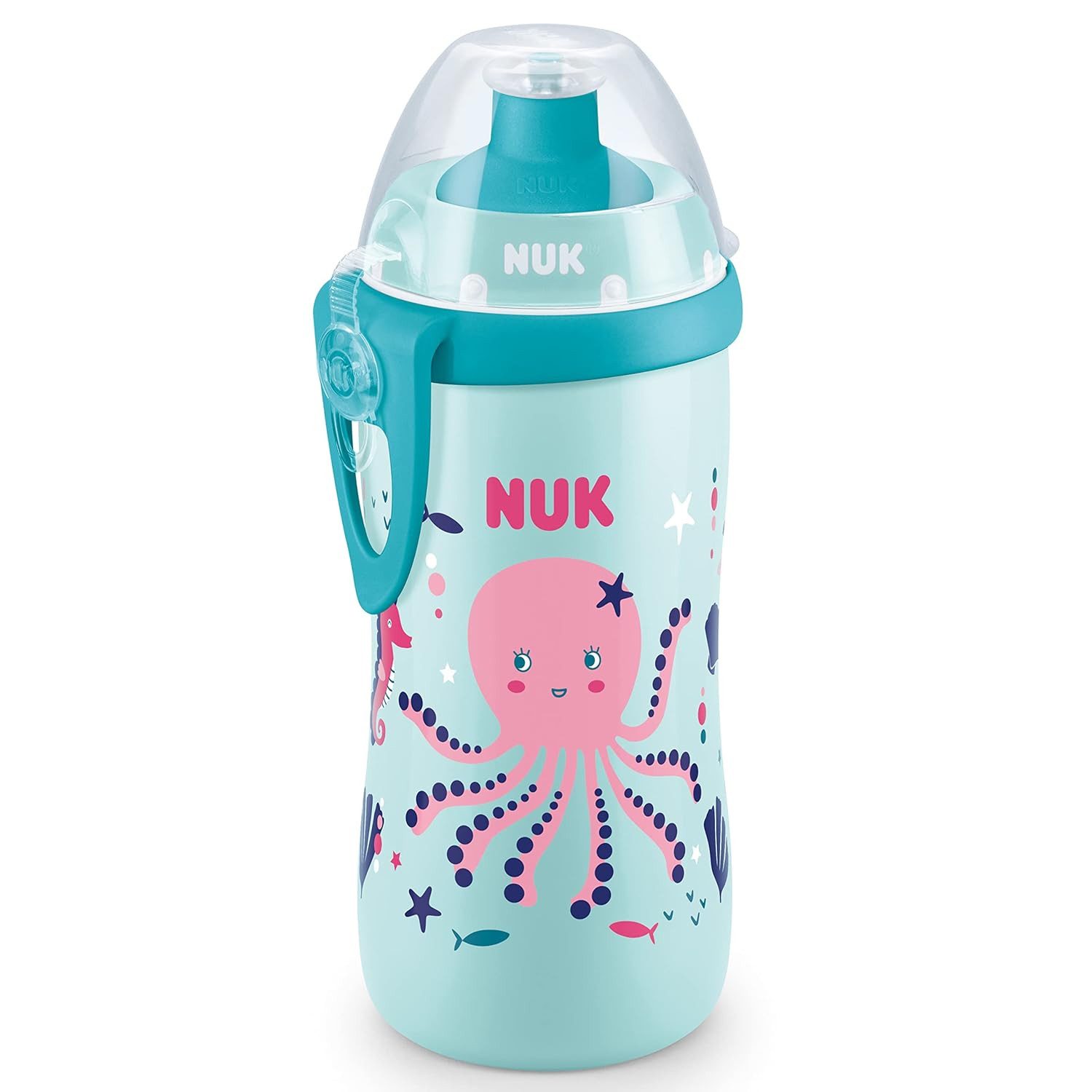 NUK Trinkflasche NUK Junior Cup Color Change – Für Mädchen, Farbwechsel Effekt