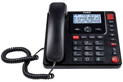 Fysic »FX-3940« Kabelgebundenes Telefon (Bürotelefon mit großen Tasten, Klingellampe, extra große Tasten)