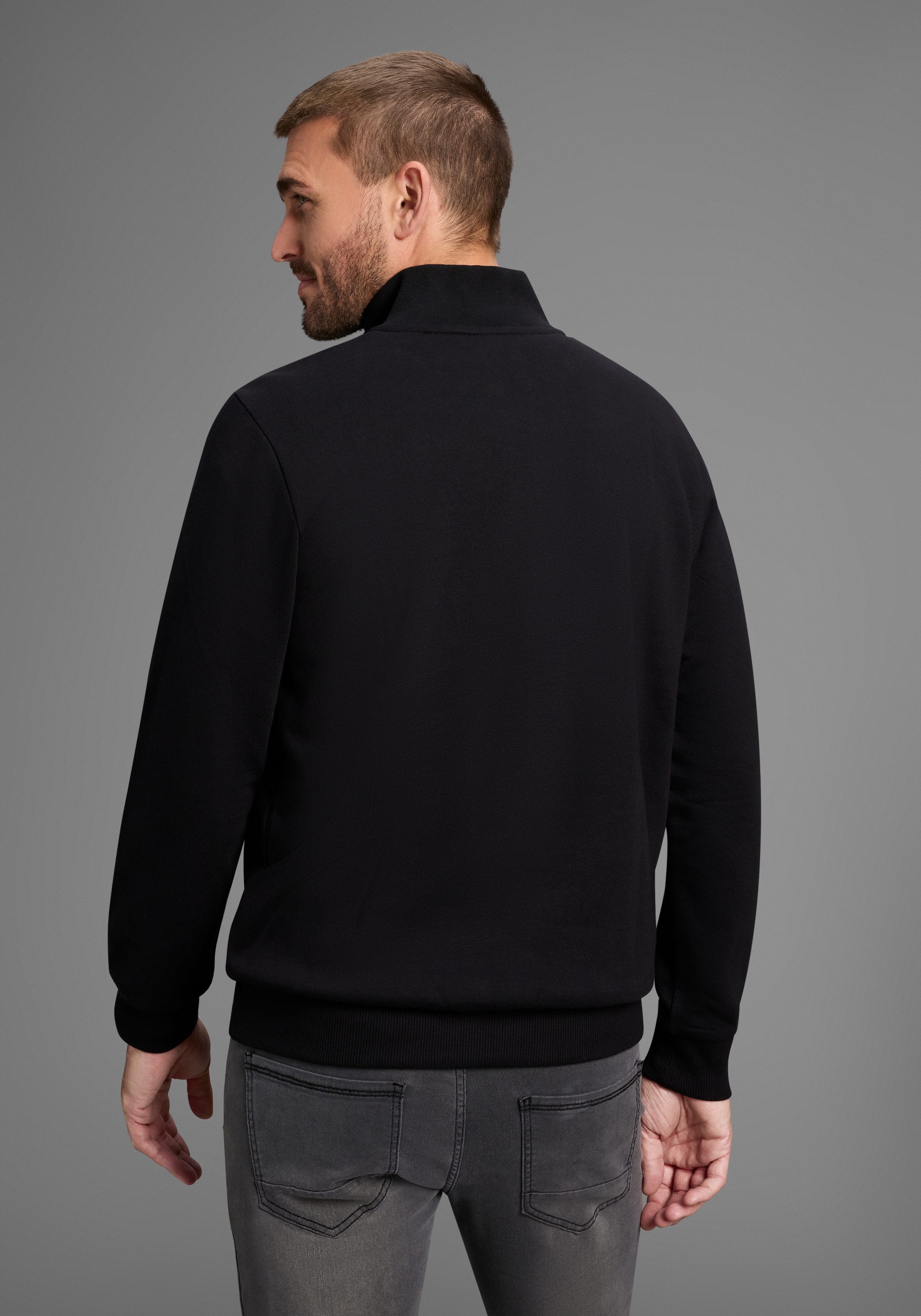 Bruno Banani Sweatshirt mit Troyer Kragen – Bild 3 von 5