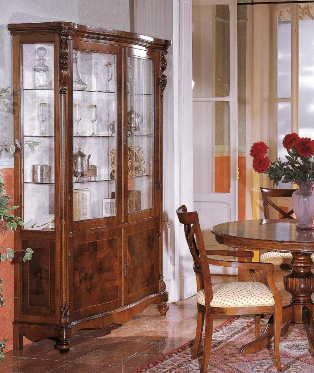 Stuhl Kommode Tisch 3x Esszimmer-Set, JVmoebel Esszimmer Set 6tlg Holz Garnitur Möbel Luxus