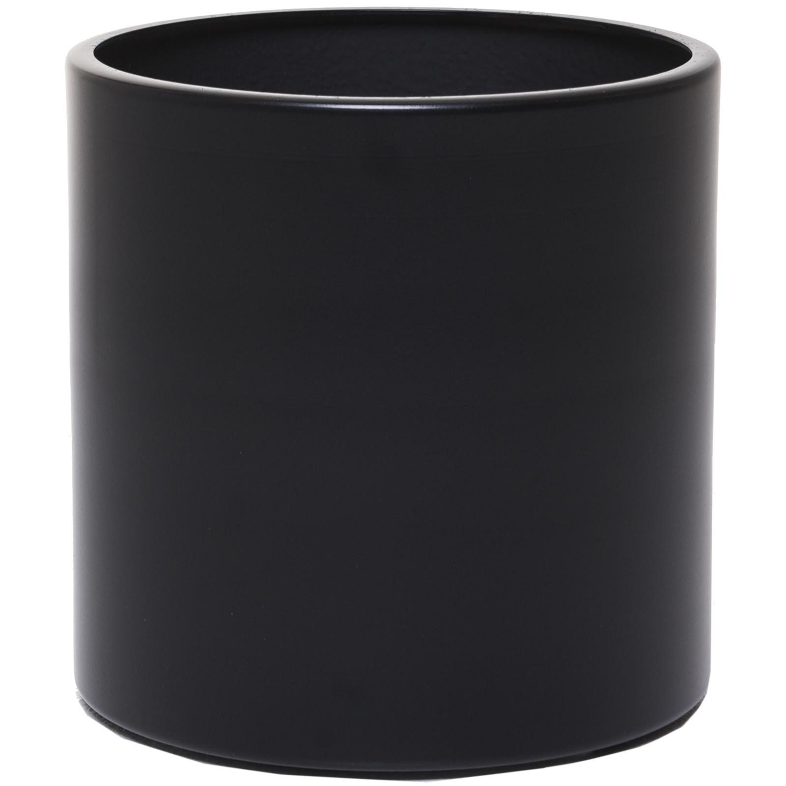 VIVANNO Blumentopf Aluminium NEW RONDO Rund - Schwarz Matt (1 St), 25x25 cm günstig online kaufen