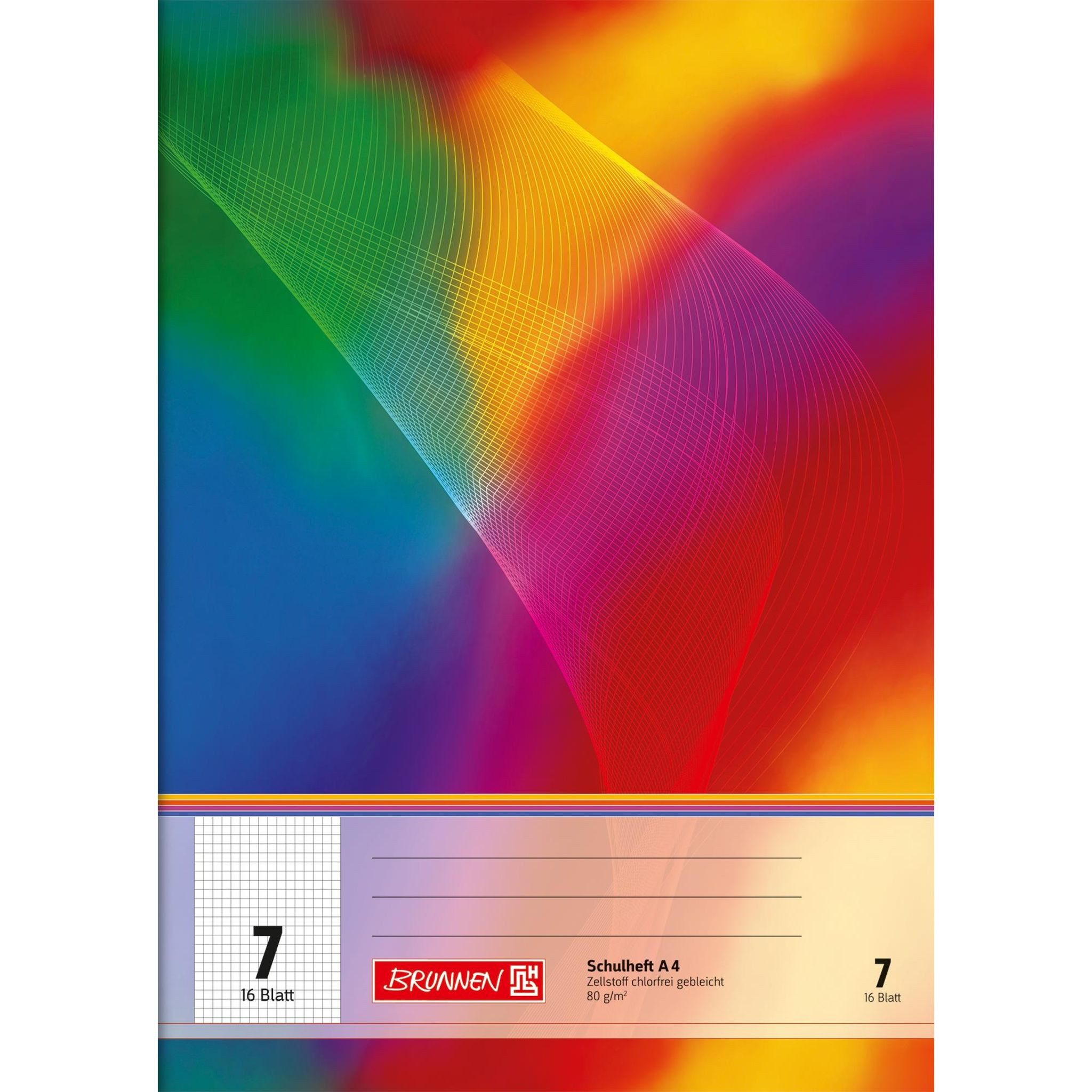 BRUNNEN Schulheft BRUNNEN Schulheft A4 Lineatur 7 16 Blatt 104490702