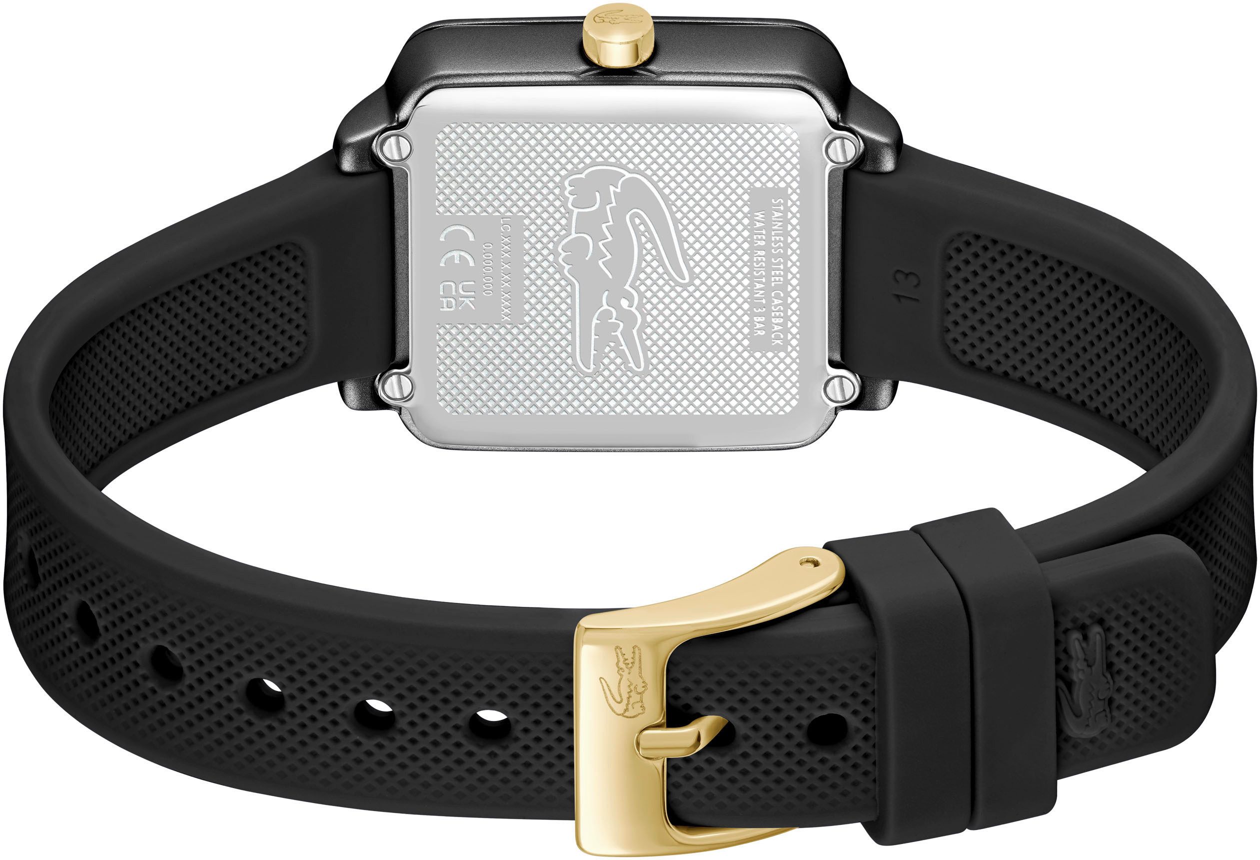 Lacoste Quarzuhr LACOSTE.12.12 FLOW 2001408, Armbanduhr, Damenuhr, analog, Silikonarmband