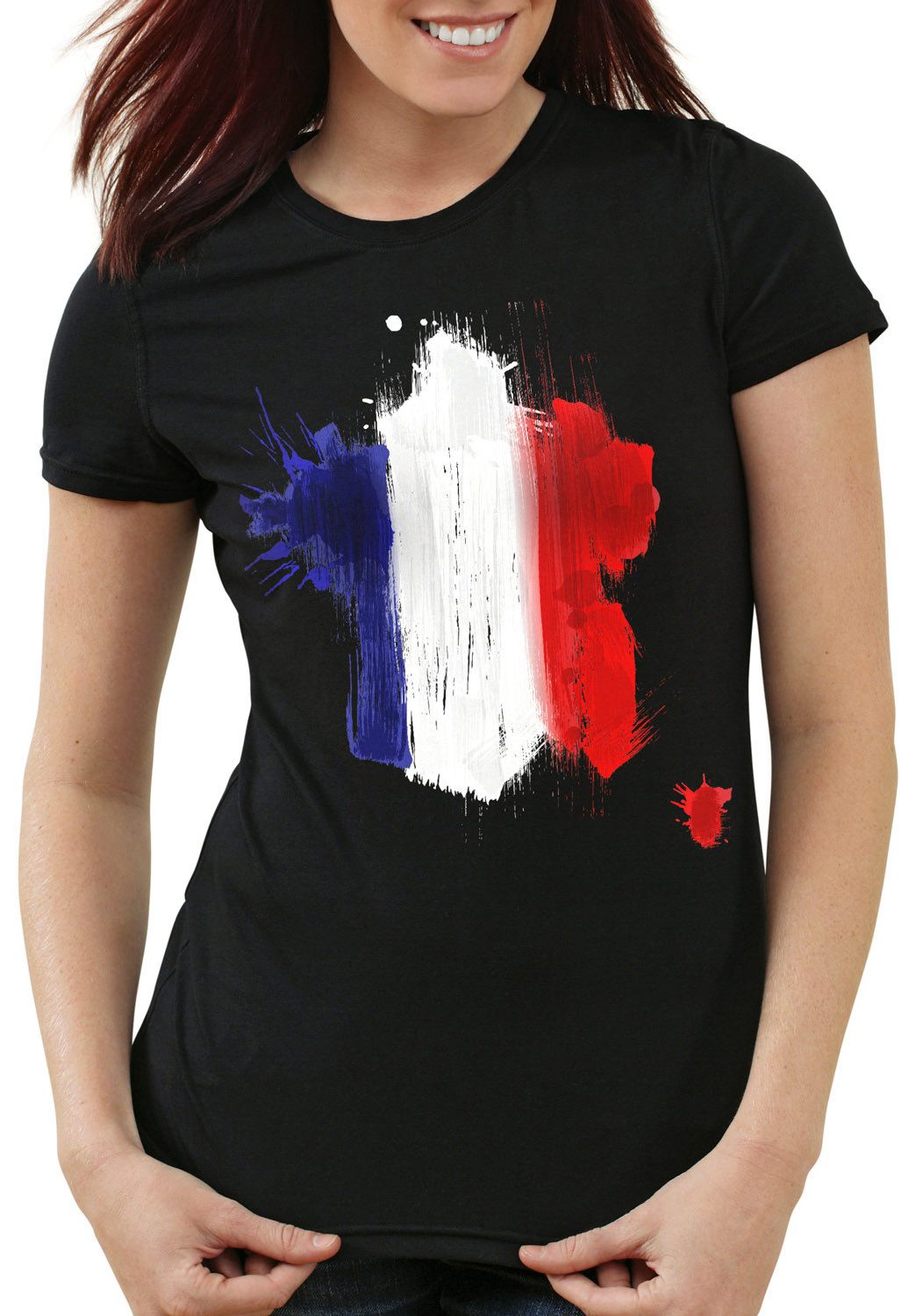 style3 T-Shirt Flagge Frankreich Fußball Sport günstig online kaufen