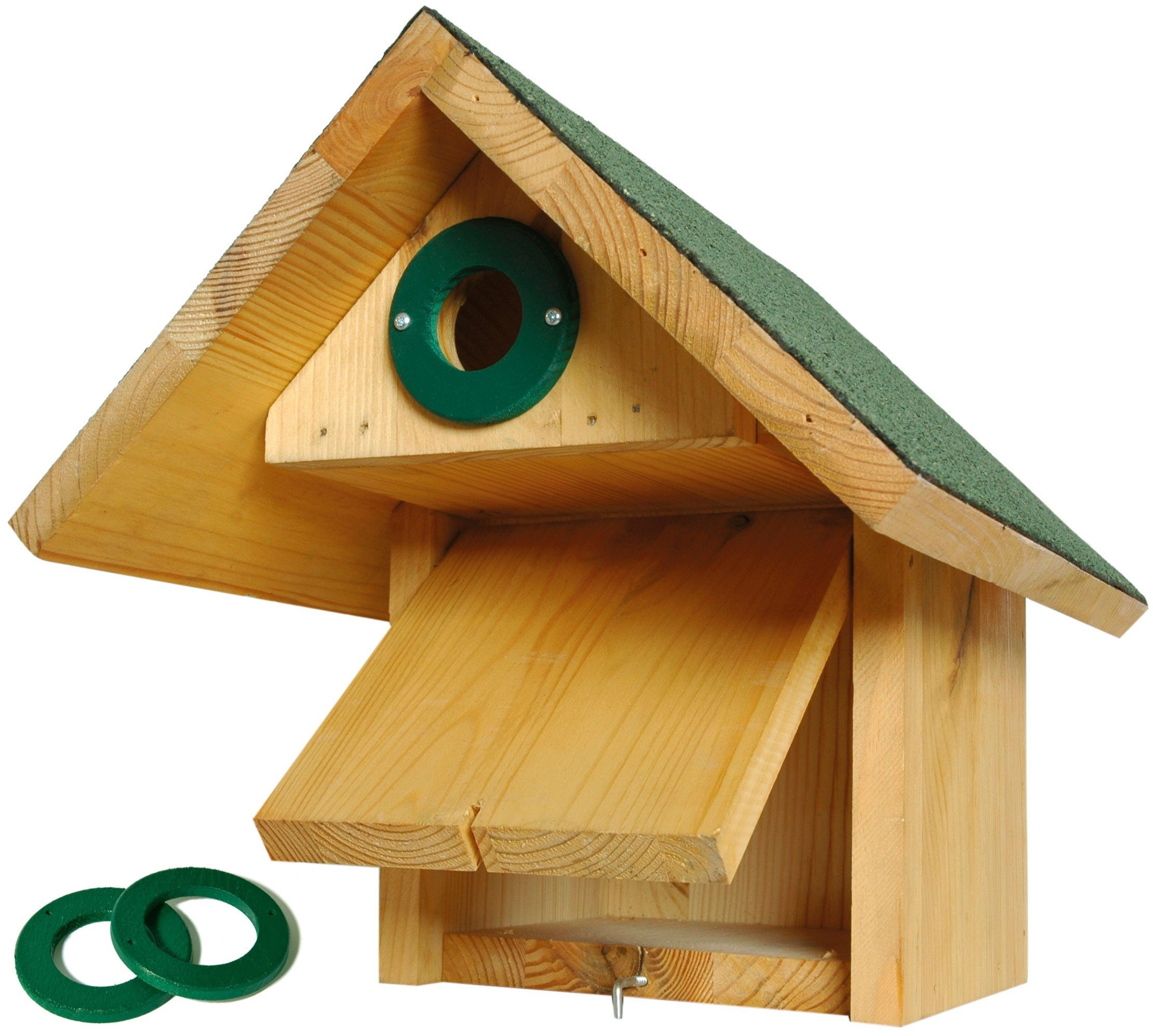 Vogelhaus Nistkasten "Räuberschutz", grün