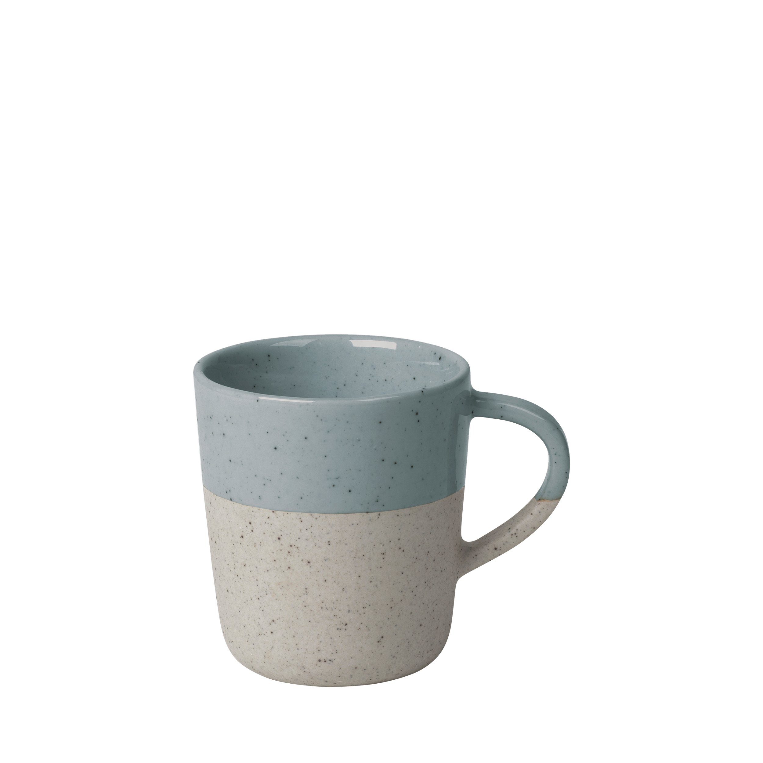 blomus Tasse SABLO Kaffeetasse, stone Henkel, mit Thermobe, Becher Espressotasse, ohne und Keramik