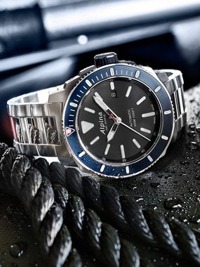 Alpina Taucheruhr Alpina AL-525LBN4V6B Seastrong Diver Automatik Her