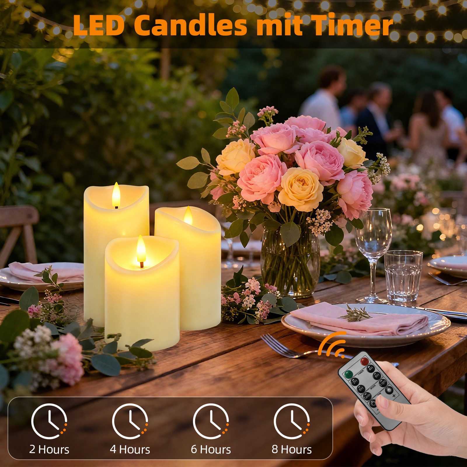 kisidus LED-Kerze LED Weihnachten Kerzen mit timerfunktion und Fernbedienun günstig online kaufen
