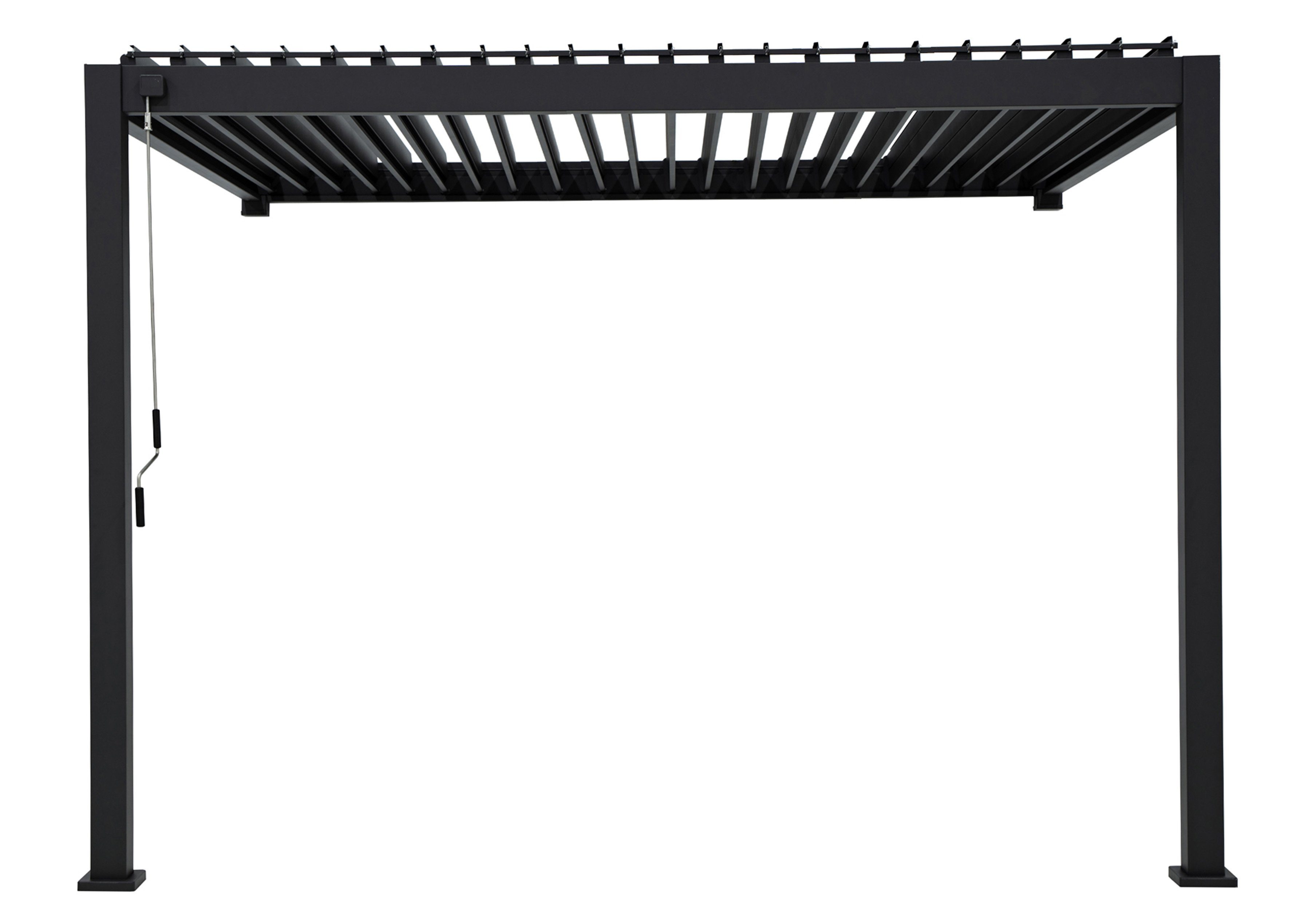 Green Spirit Pergola »Mirador 3x4 Classic« Lamellendach Pergola Pavillon Überdachung, BxTxH: 400x300x250 cm, (1-tlg), anthrazit, Aluminium, wetterfest - Garten, Terrasse & Outdoor