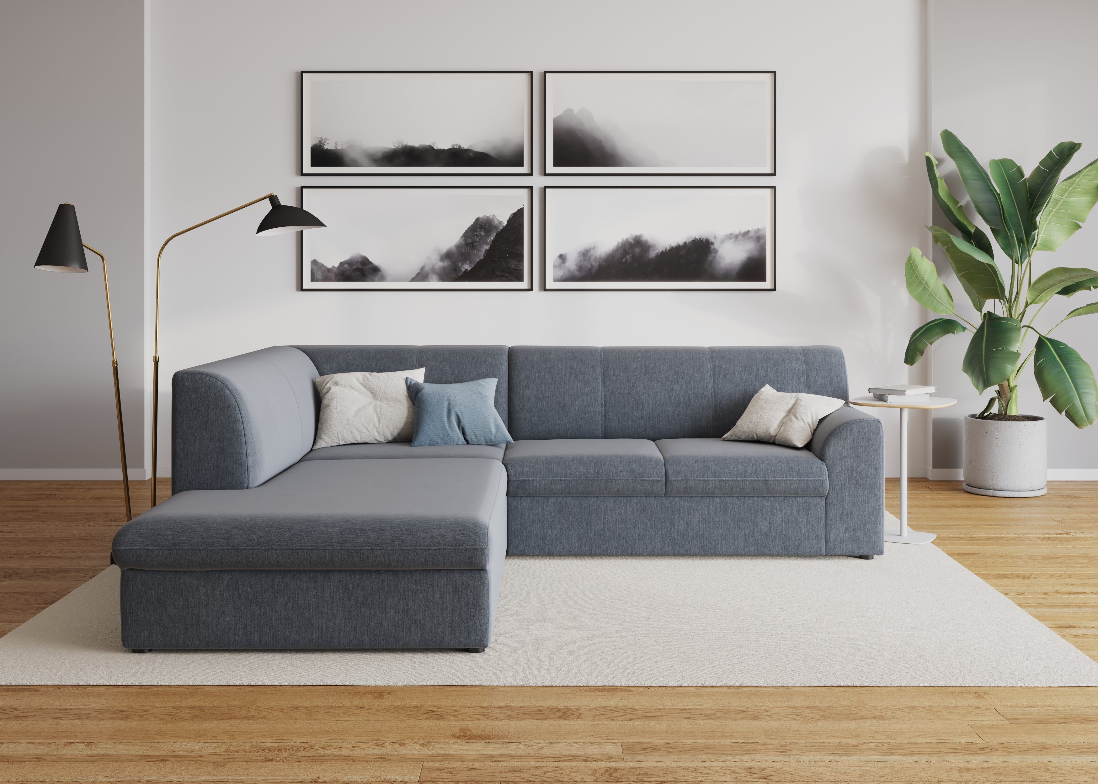 DOMO collection Ecksofa Topper zeitlos elegant, günstig online kaufen