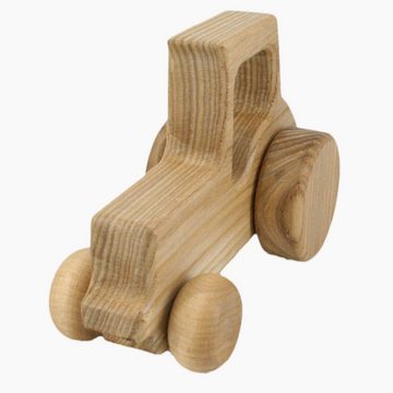 Lotes Toys Spielzeug-Traktor Traktor aus Holz, aus fein geschliffenem Eschenholz