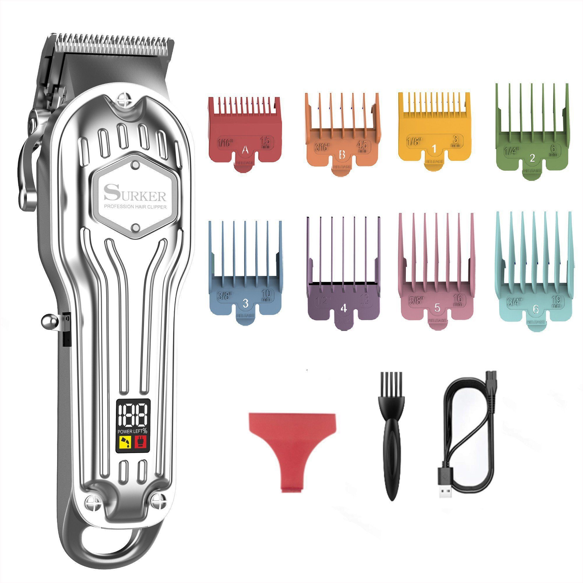 Scttomon Haarschneider K7S, Haarschneidemaschine, Bartschneider, Akku/Netz