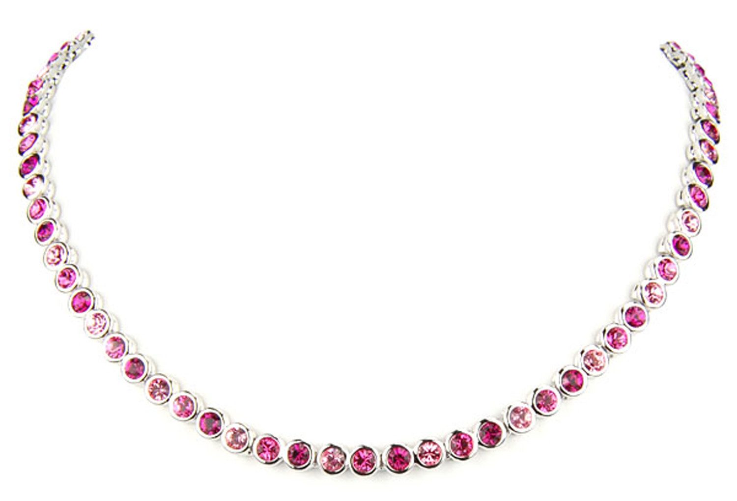 Le Bijou Collier Crystal Whisper, Tennis-Collier 42cm mit Markenkristallen