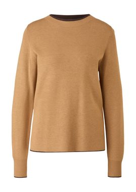 s.Oliver Strickpullover Doubleface Pullover Kontrast-Details