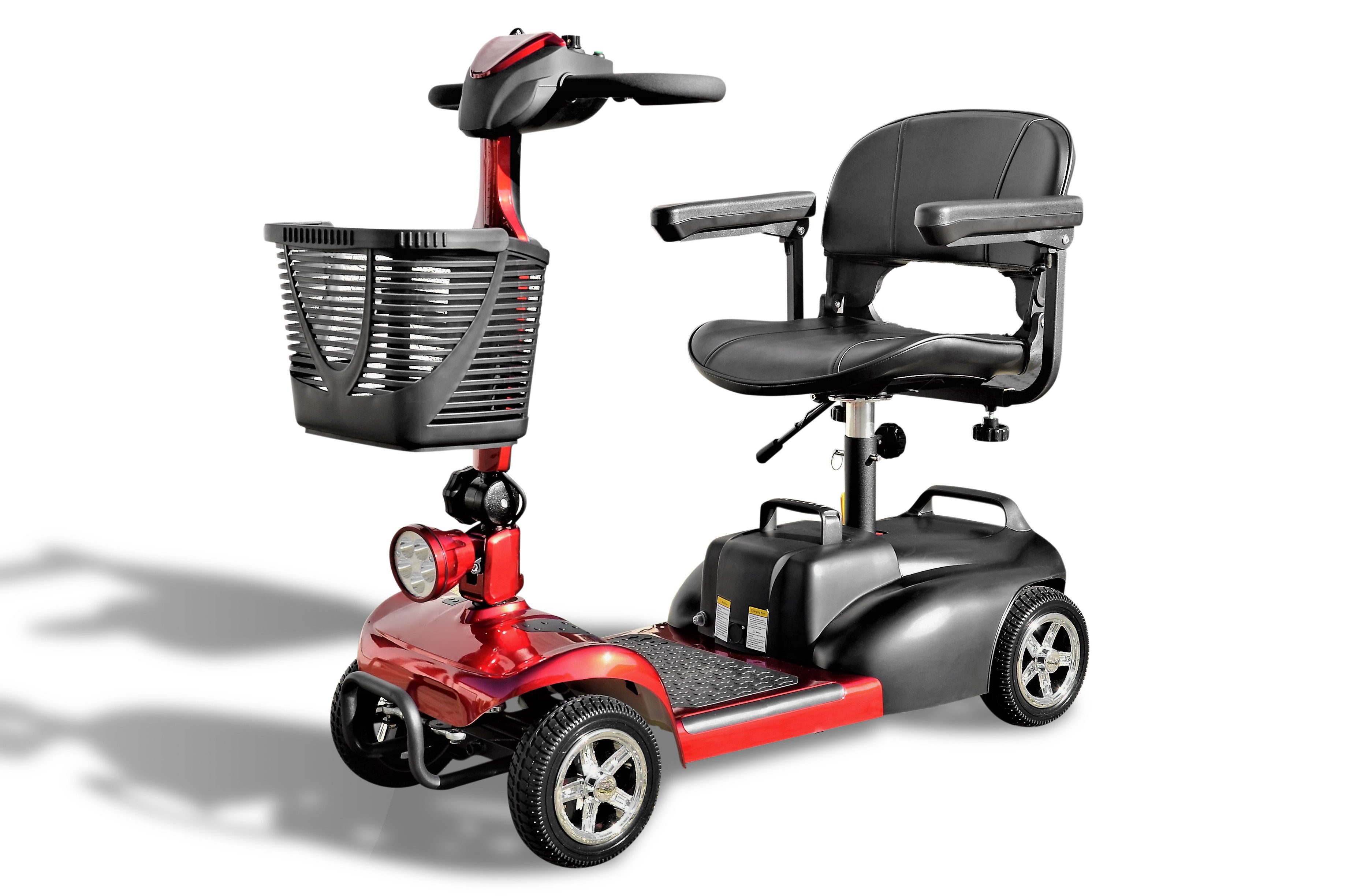 ECO ENGEL Elektromobil Eco Engel 401 Rot Elektro 4 Rad, 6 km/h Seniorenmobil, 250 W, (Korb)