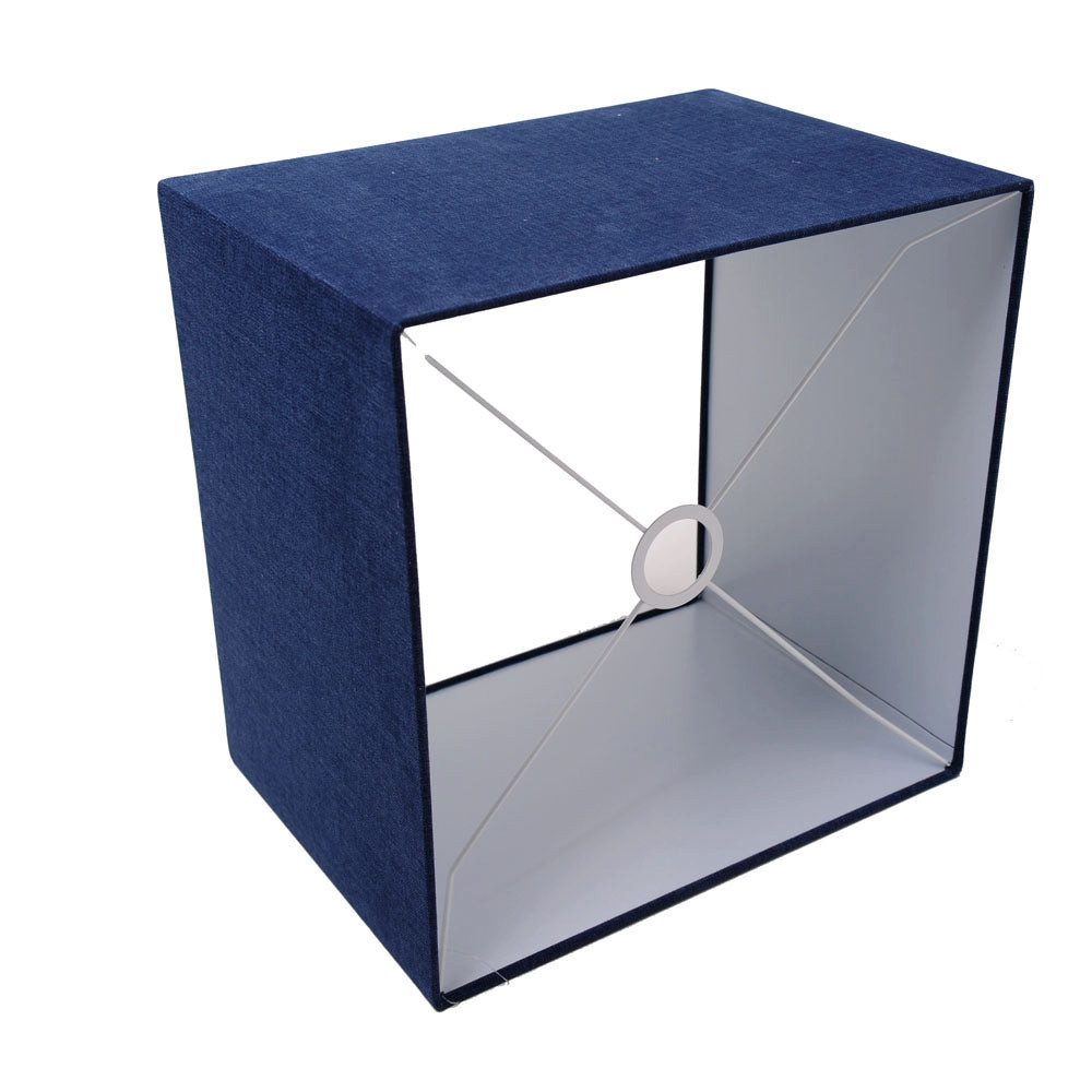 Dirk Davids Leuchten GmbH Lampenschirm Lampenschirm für Tischleuchte in Vierkant Sahara Blau TL 20-20-18, Top-Preis