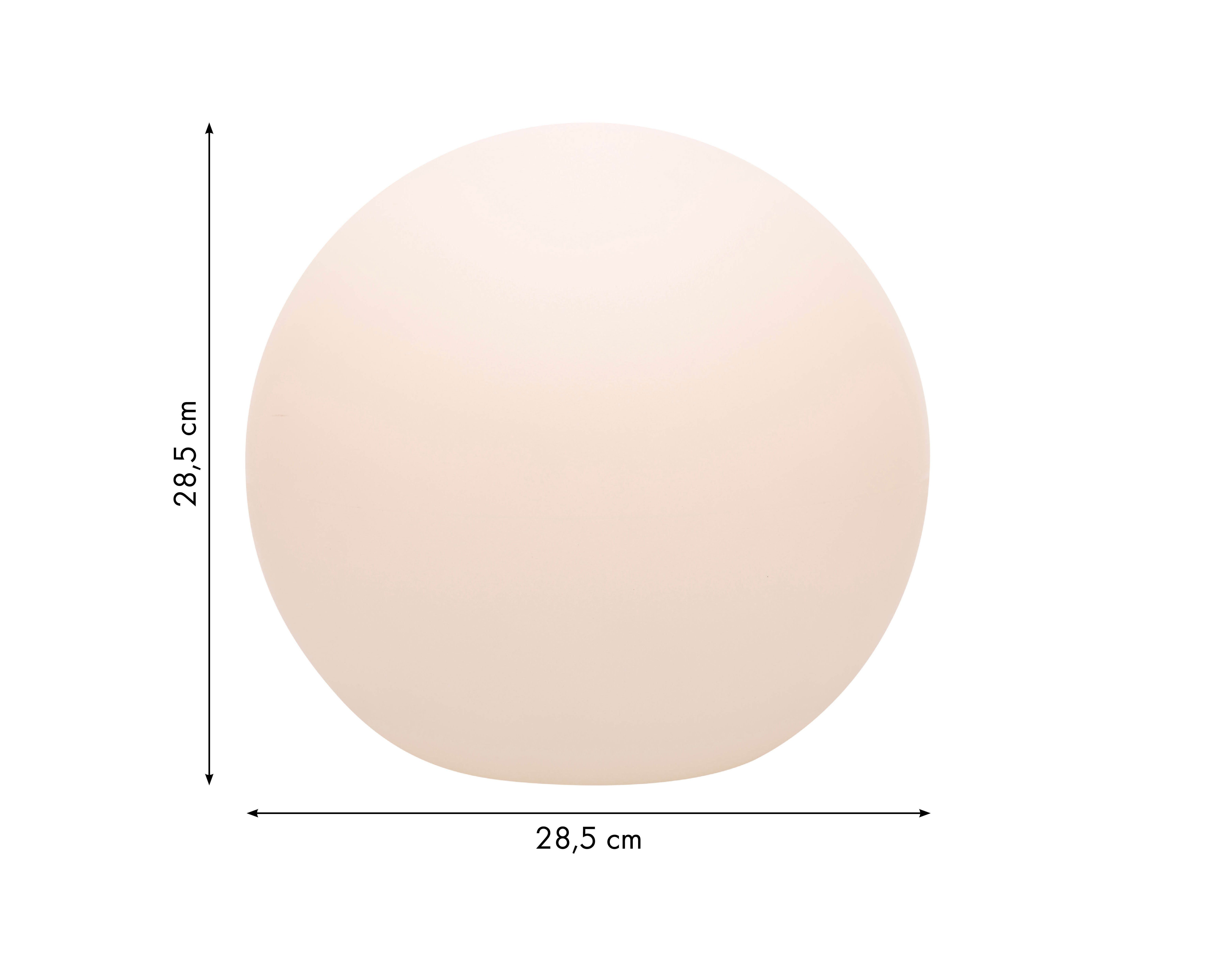 8 seasons design LED Kugelleuchte Shining Globe, Kugellampe für außen (Garten, Terrasse, Balkon), LED wechselbar, E27-Fassung, warmweißes Licht, Dekolampe - robust & langlebig