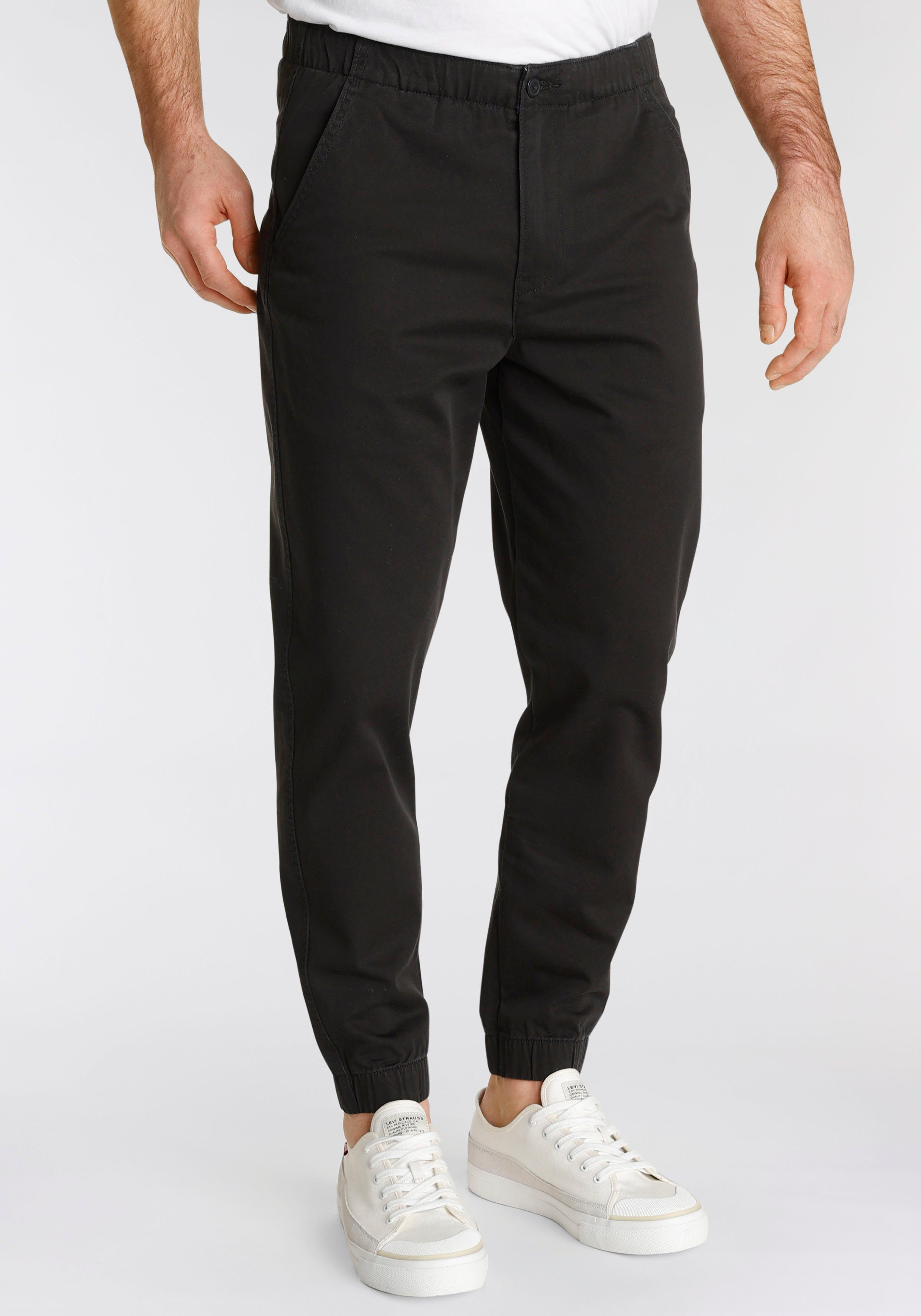 Levi's® Chinohose LE XX CHINO JOGGER III in Unifarbe für leichtes Styling schwarz