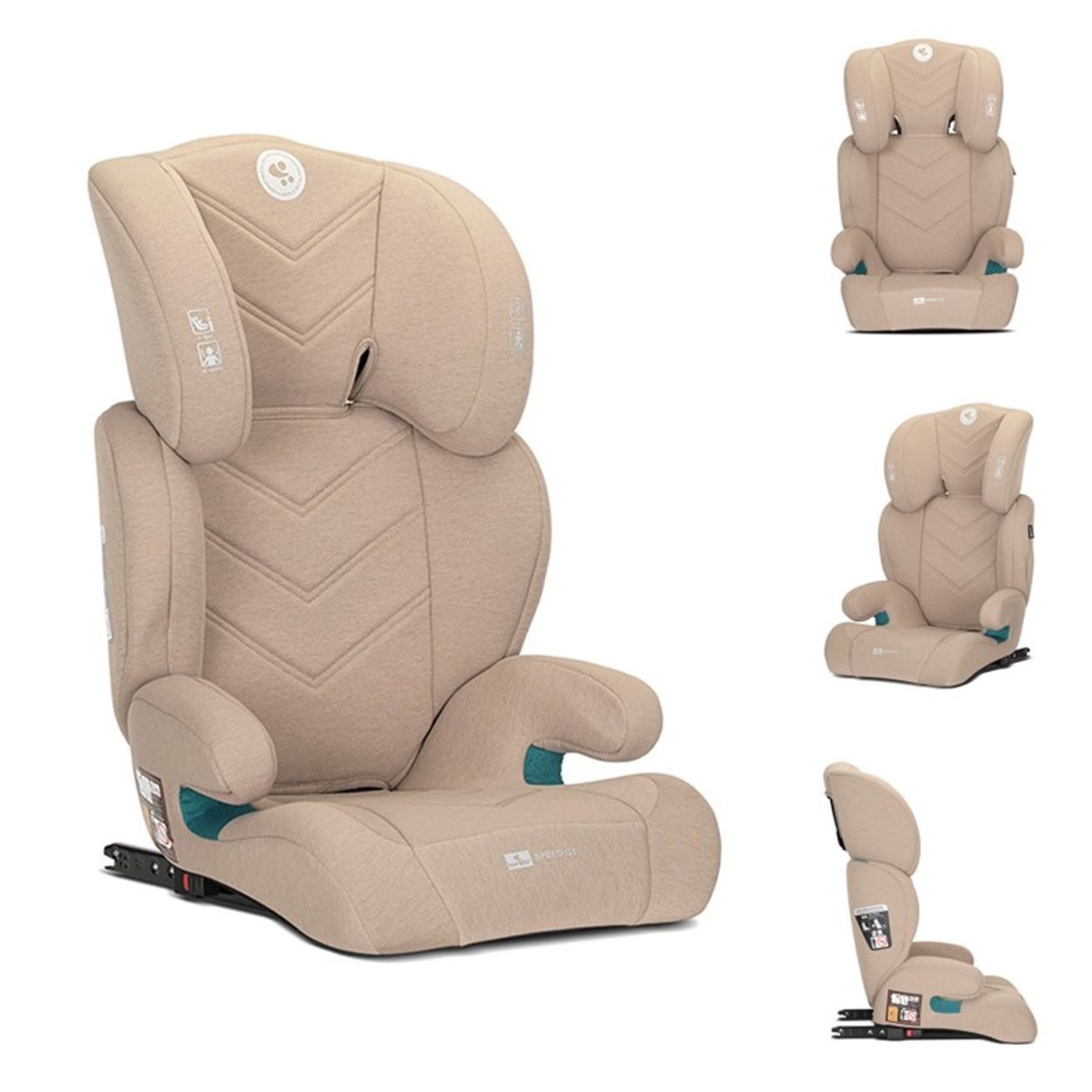 Lorelli Kindersitzerhöhung Kindersitz Speed GT i-Size, ab: 3, bis: 12, (100-150cm) Gruppe 2/3 Isofix Kopfstütze