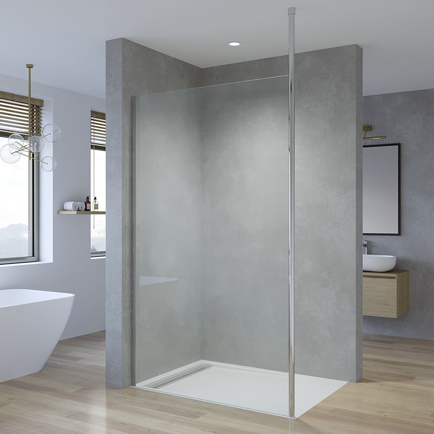 AQUALAVOS Walk-in-Dusche Walk in Dusche Glas günstig online kaufen