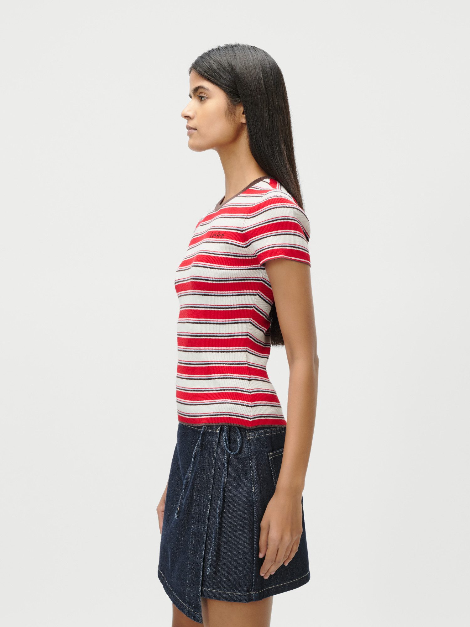 LeGer T-Shirt Danielle, LeGer by Lena Gercke schmale Passform, mehrfarbig g günstig online kaufen