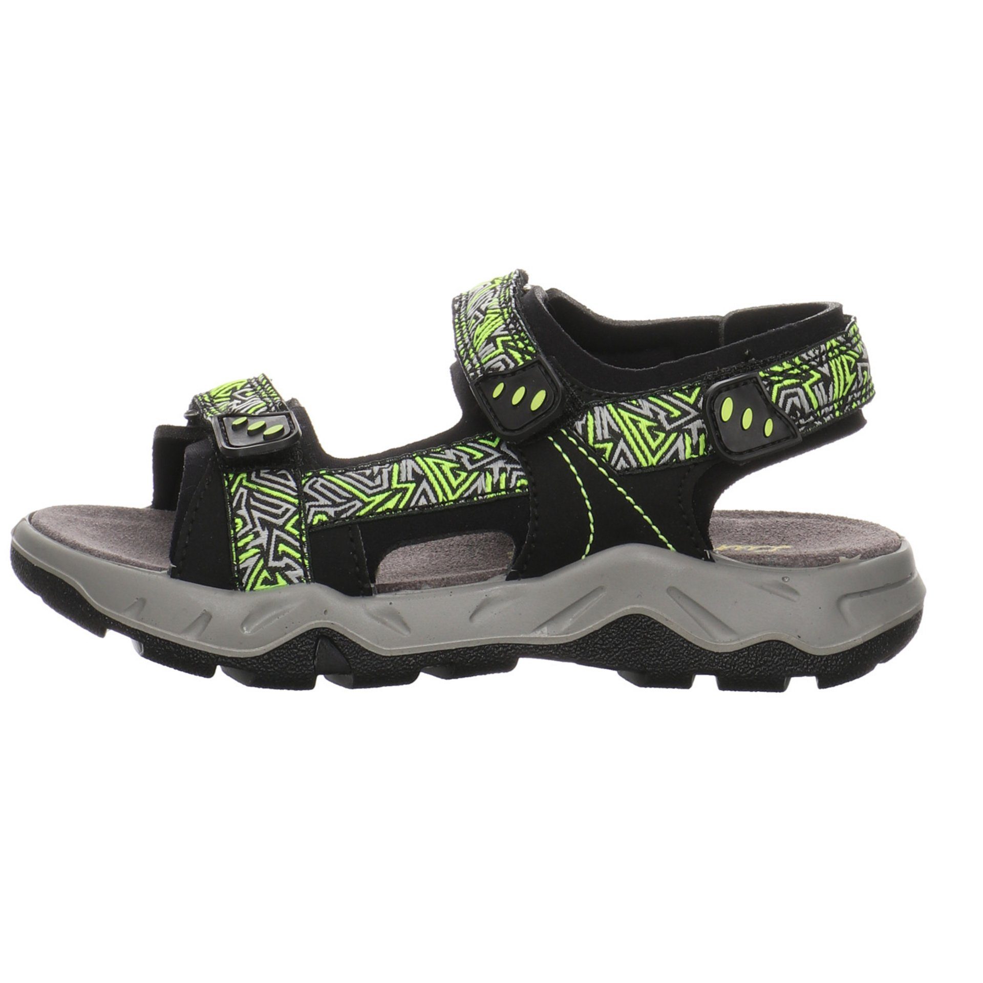 Salamander Lurchi Jungen Sandalen Synthetikkombination Sandale Multi Black Schuhe Sandale Odono Kinderschuhe