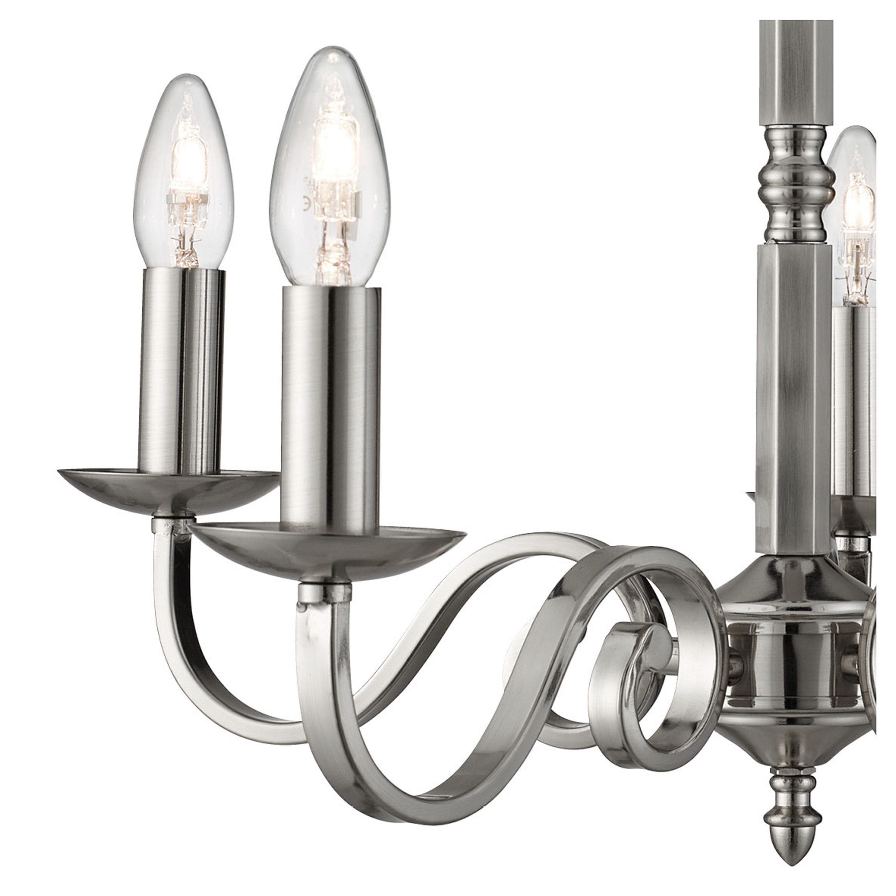 Searchlight Kronleuchter Richmond 5Lt Pendant, Leuchtmittel wechselbar