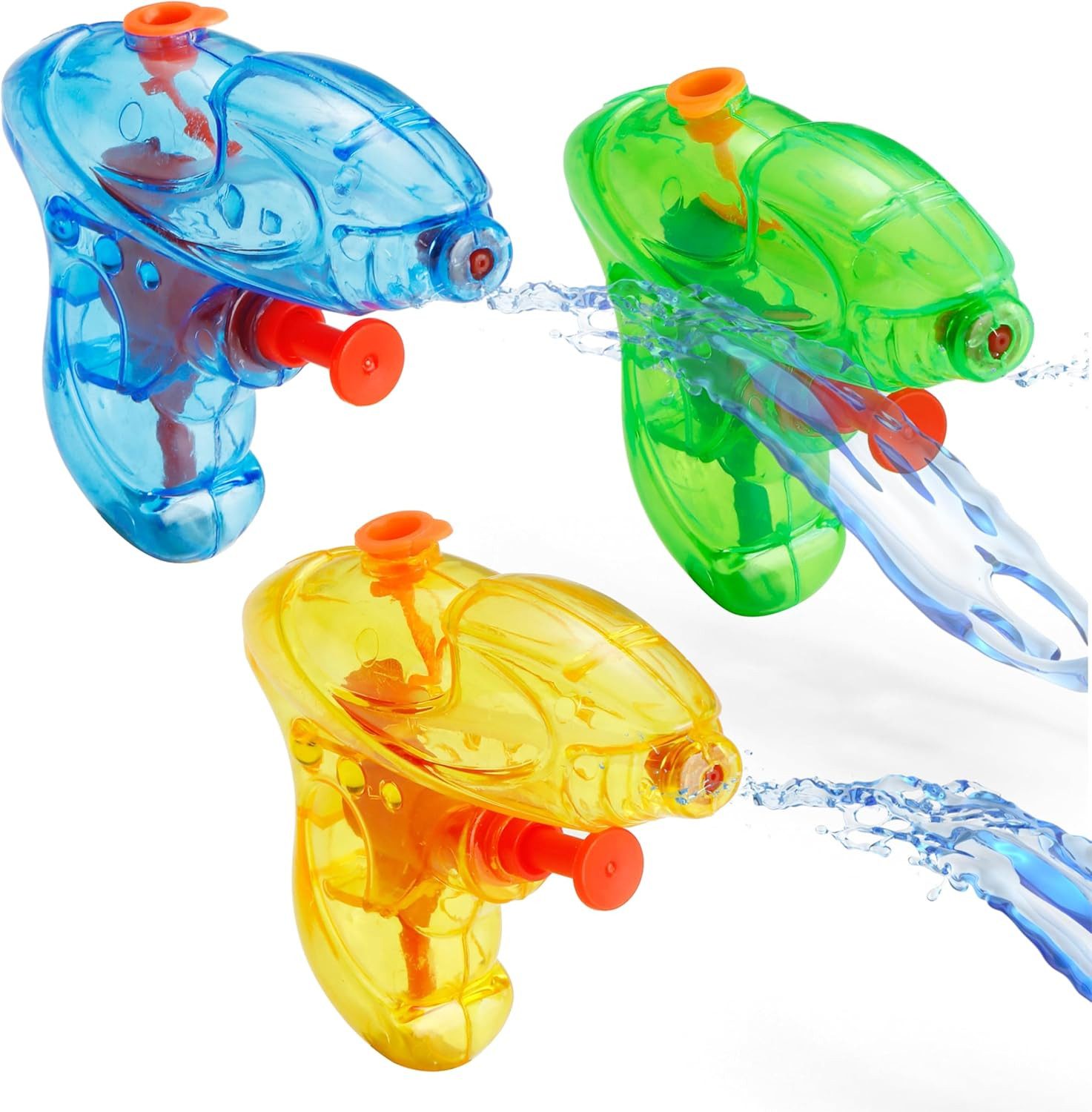 goKidsy Wasserpistole 3X Wasserpistolen Mix Klein Set (3er Set, 3-tlg., 3x Wasserpistolen), hohe Reichweite