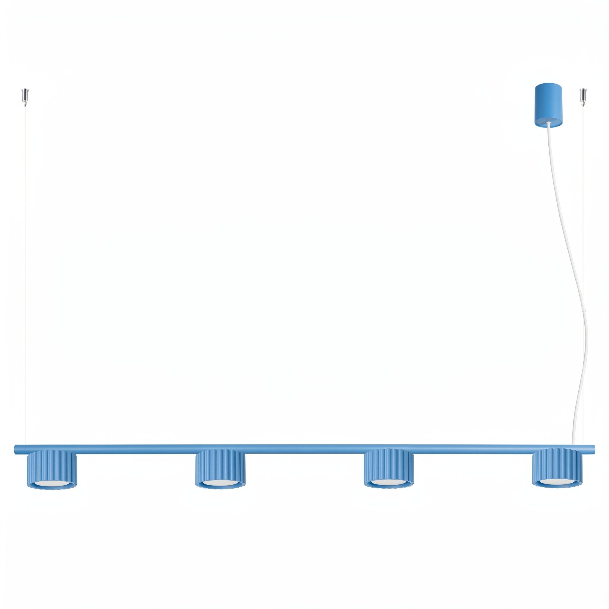 SOLLUX lighting Kronleuchter Kronleuchter AURA 4 himmelblau Gx53, Nicht enthalten