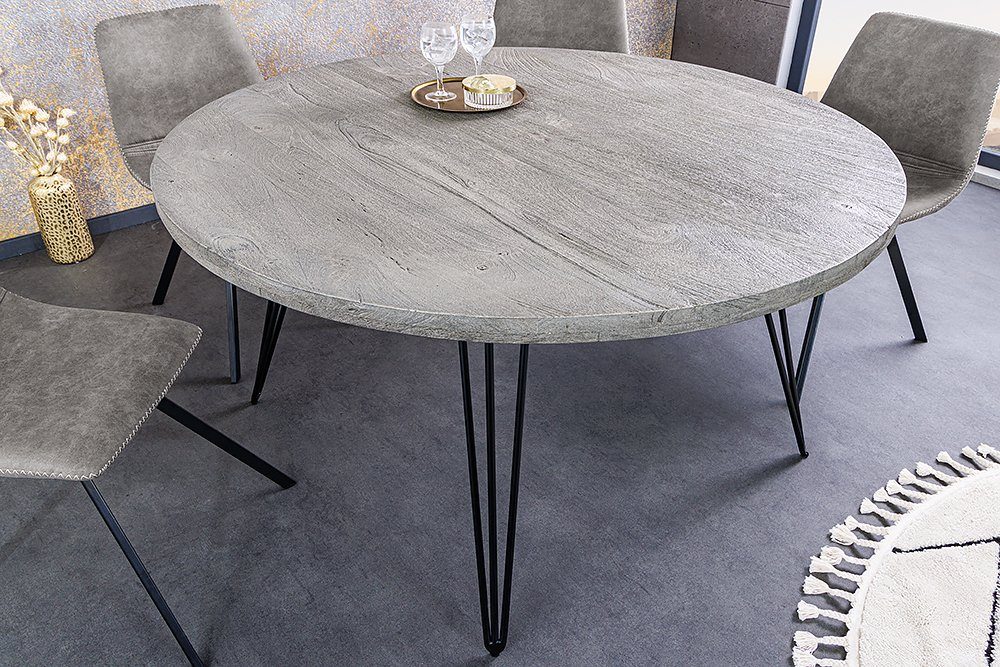 riess-ambiente Esstisch SCORPION Ø80cm grau / günstig online kaufen
