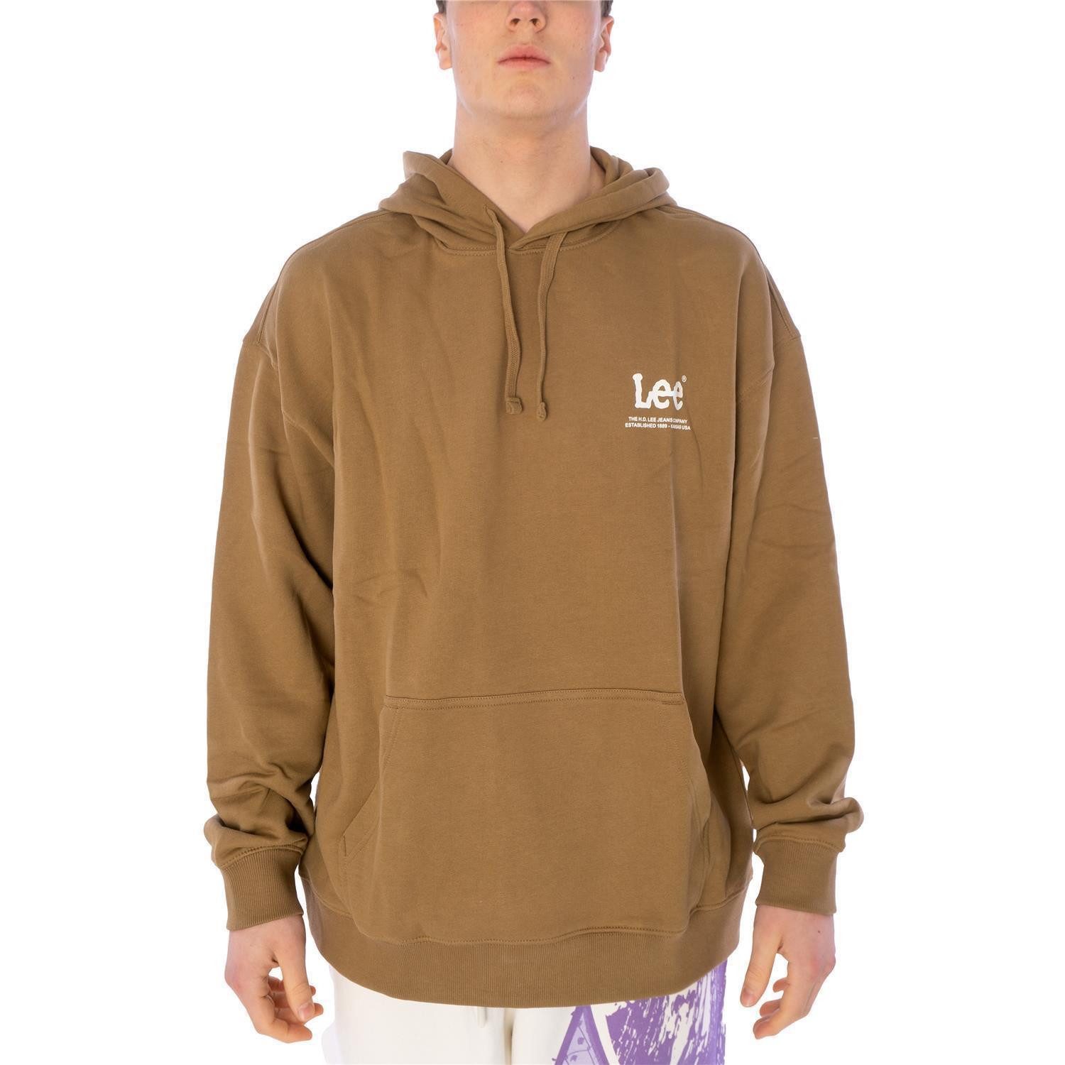 Lee® Hoodie Hoodie Lee Loose Logo (1-tlg) großer "Lee" Logoprint auf dem Rücken