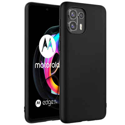 CoolGadget Handyhülle Black Series Handy Hülle für Motorola Edge 20 Lite 6,7 Zoll, Edle Silikon Schlicht Schutzhülle für Motorola Edge 20 Lite Hülle