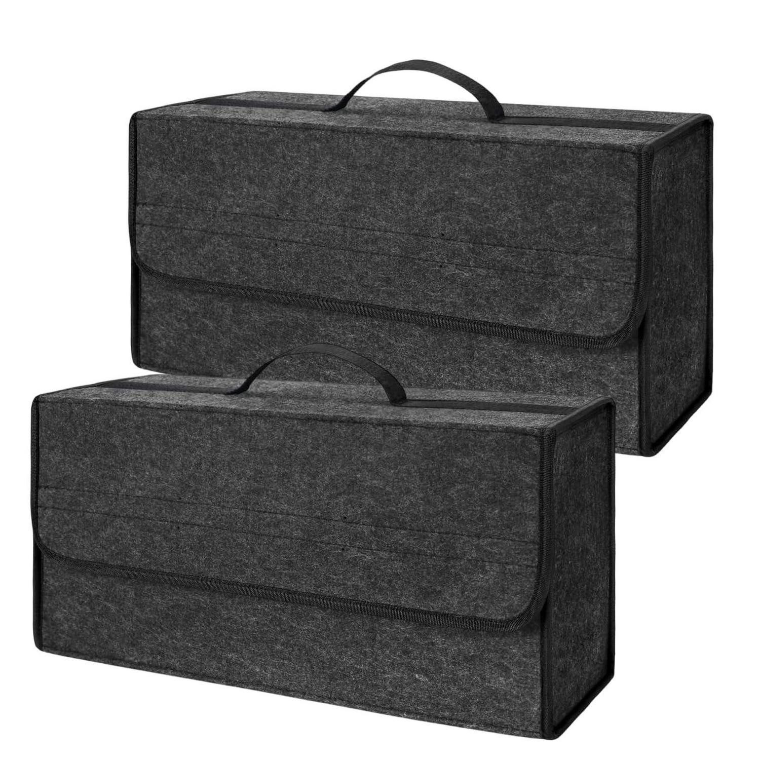 LuxusKollektion Werkzeugtasche Kofferraum Organizer Faltbar Filz mit Deckel 50cm