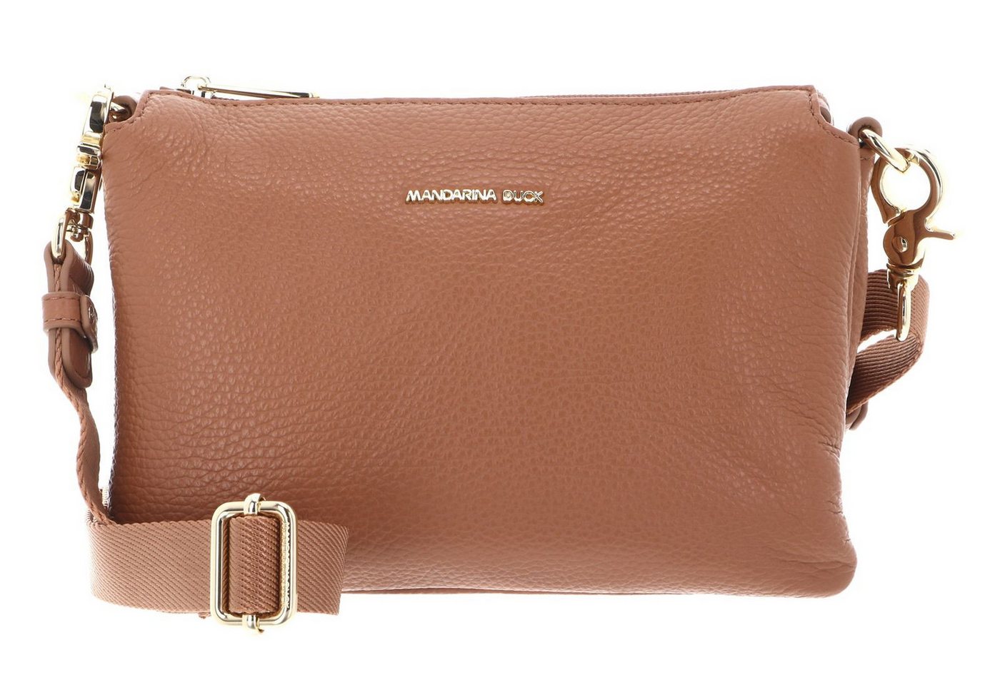 Mandarina Duck Umhängetasche Crossbody Bag, aus echtem Rindsleder