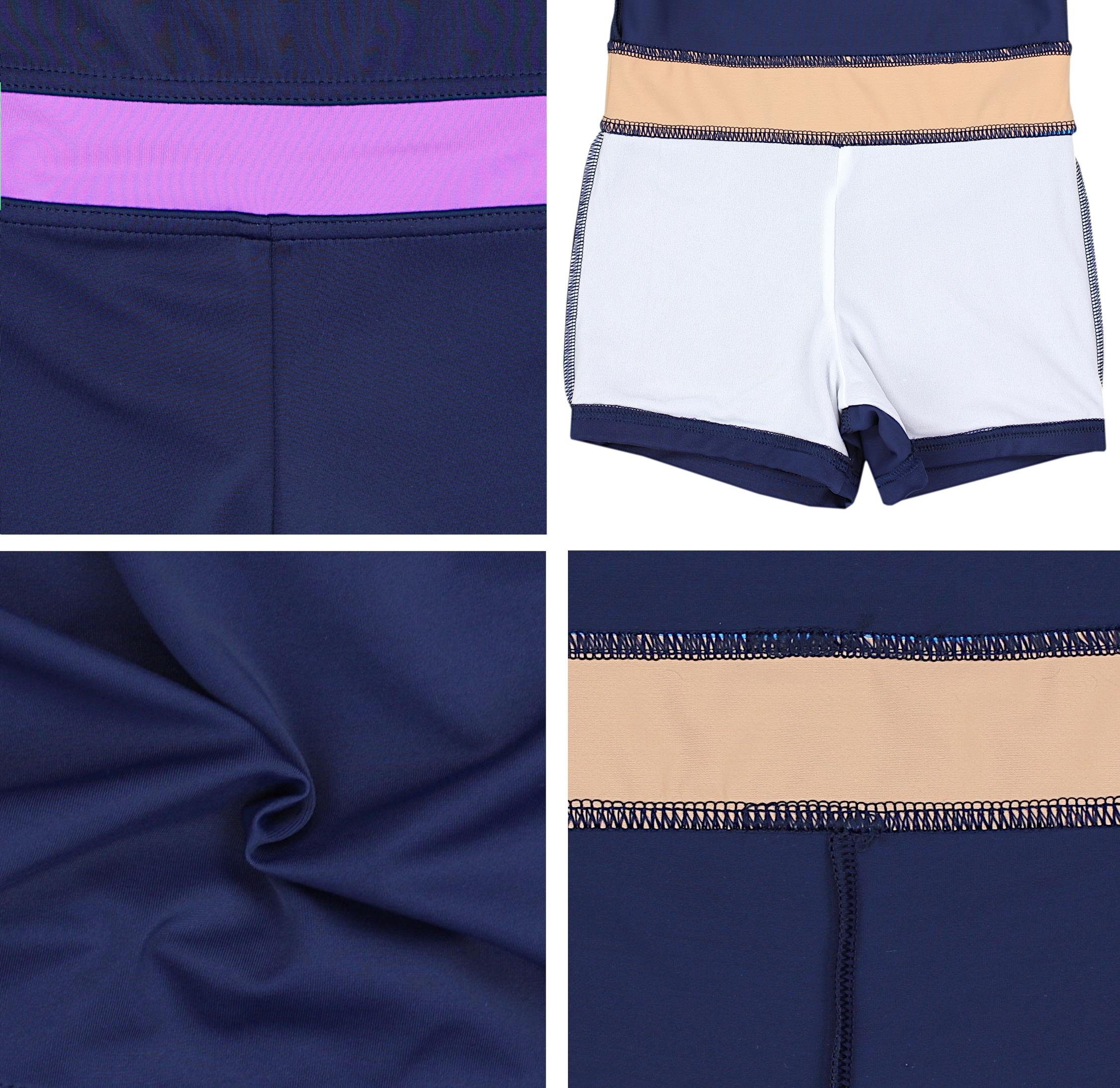 Aquarti Badeanzug Aquarti Mädchen Badeanzug mit Bein Racerback