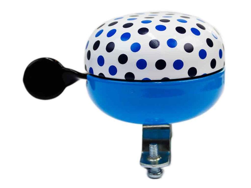 bb Klostermann Fahrradklingel beBell Mini Ding Dong Fahrradklingel blaue „Dots“, Ø 60mm